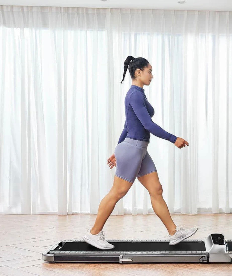 Walking pad folded at home